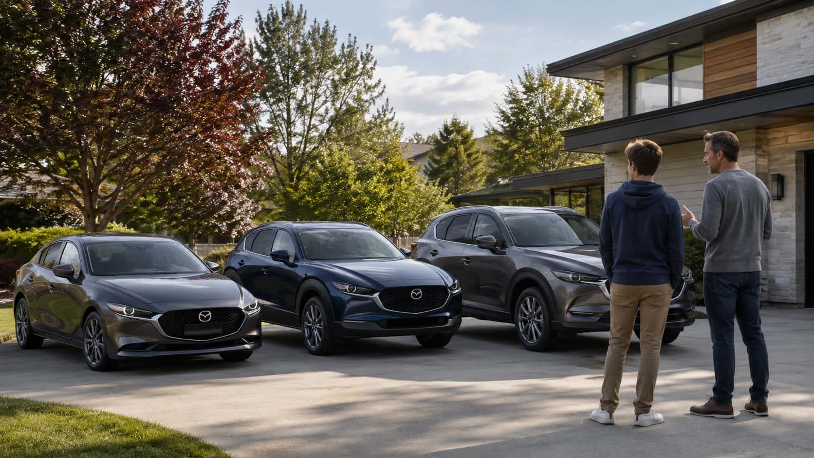 Mazda3, Mazda CX-30, and Mazda CX-5 safety-focused vehicle lineup