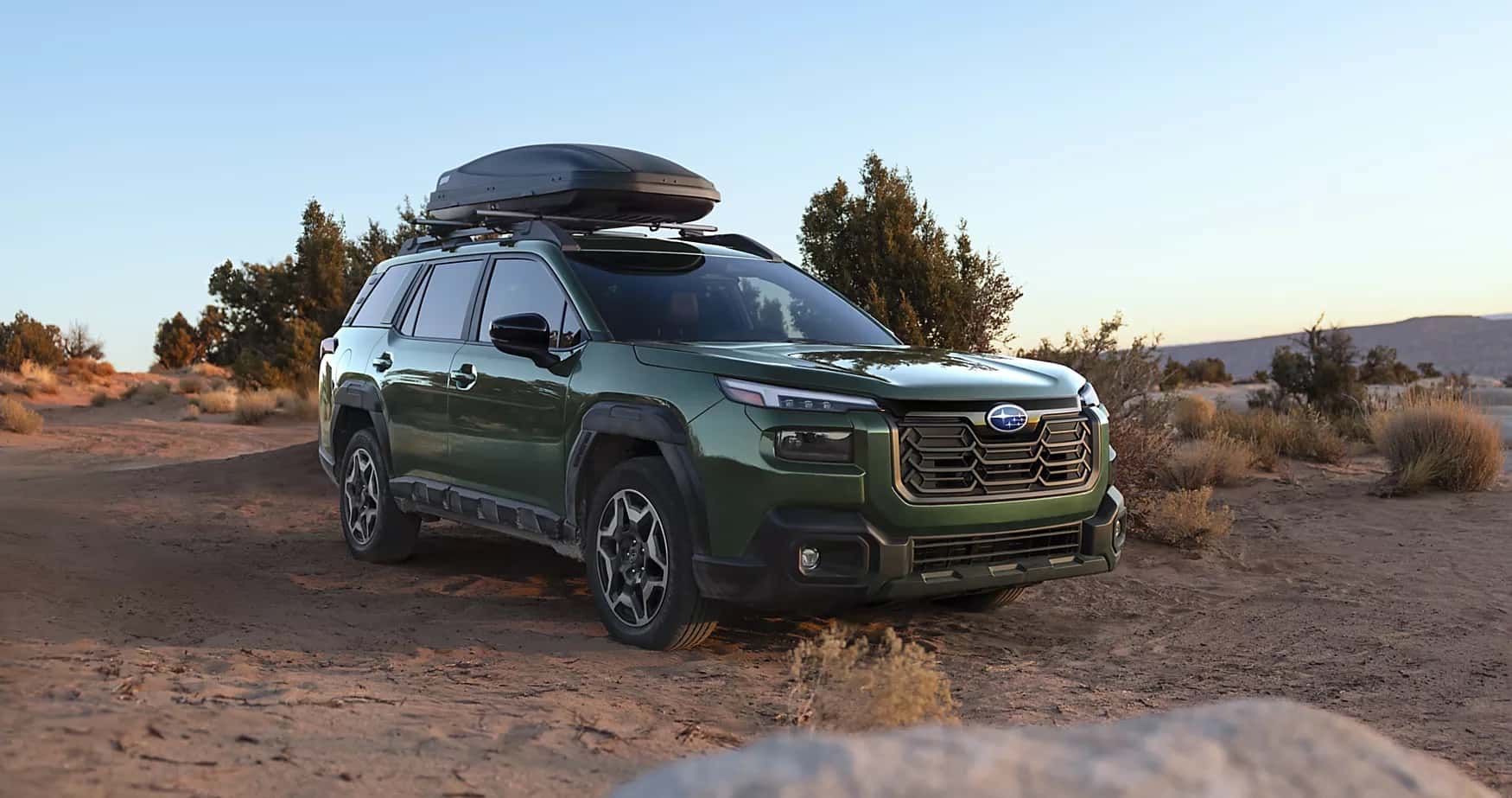 Subaru vehicle lineup representing safety, standard all-wheel drive, and long-term reliability
