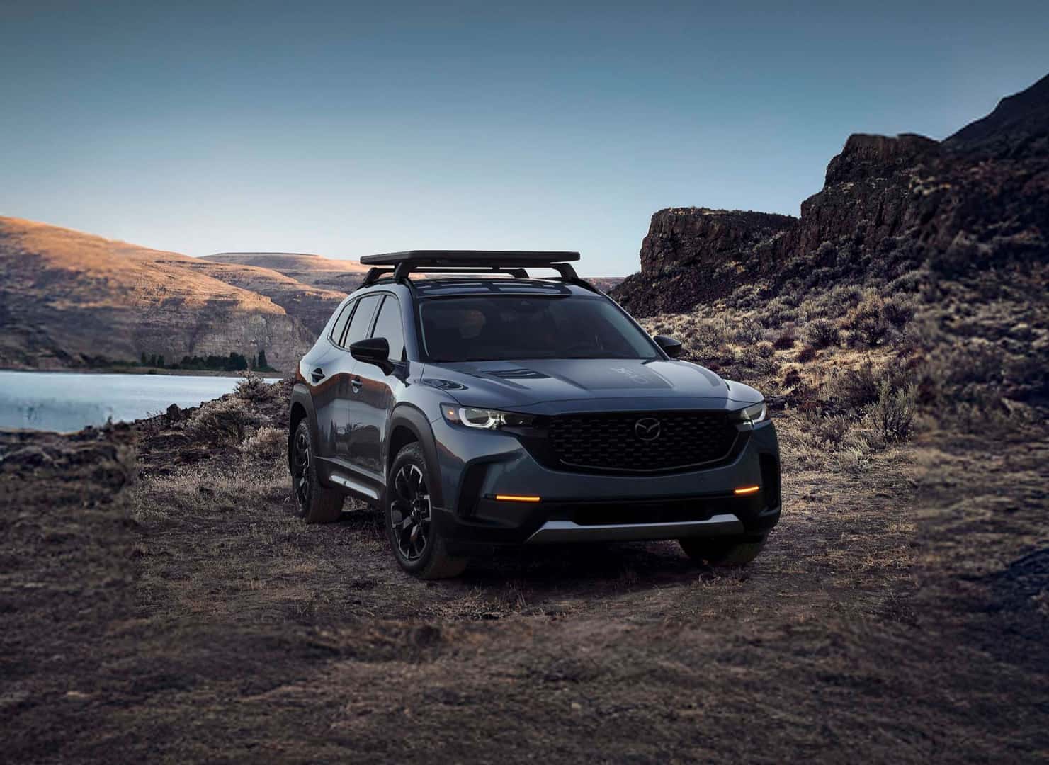 2026 Mazda CX-50 premium interior with soft-touch surfaces and available leather seating