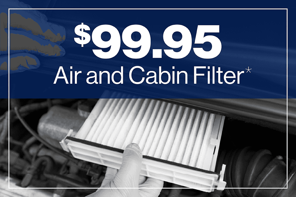 Air and cabin filter $99.95