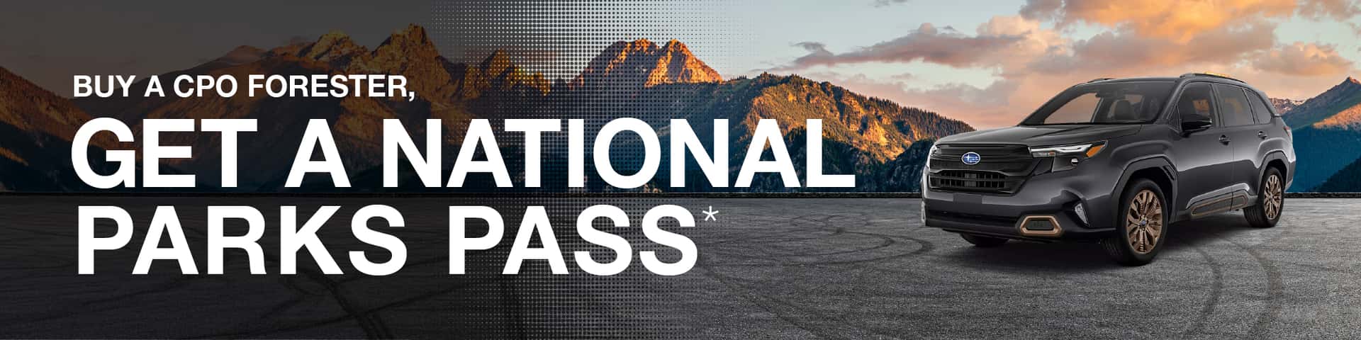Buy a CPO Forester get an annual National Parks Pass