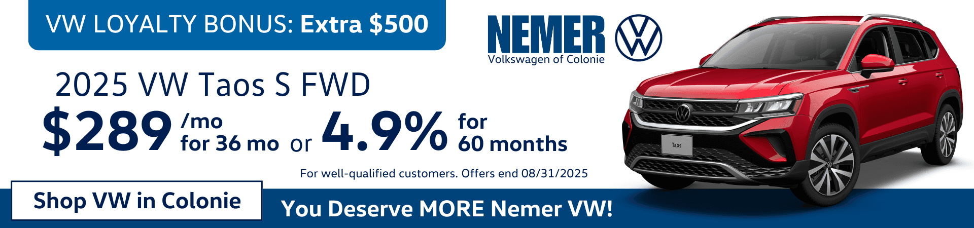 VW-Colonie-Schenectady-August-2025-Taos-Offer-D