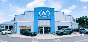 Nimey's auto sales and repairs front of building
