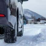 car driving in winter season