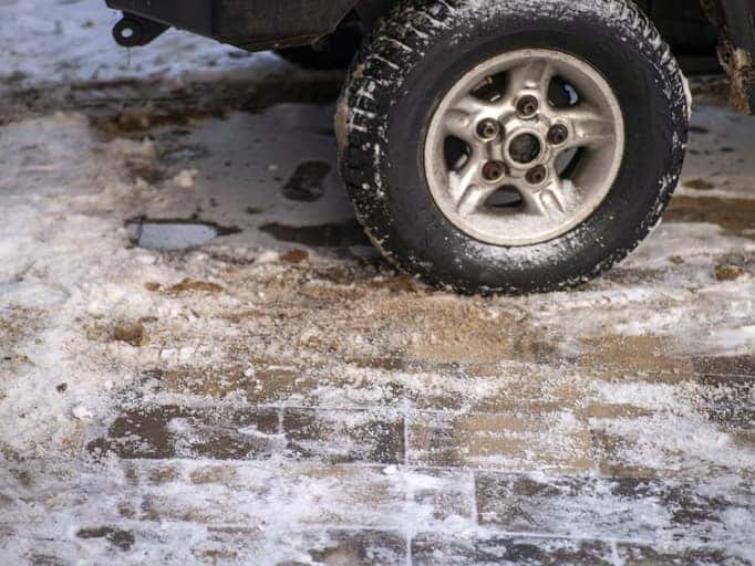 tires in slush