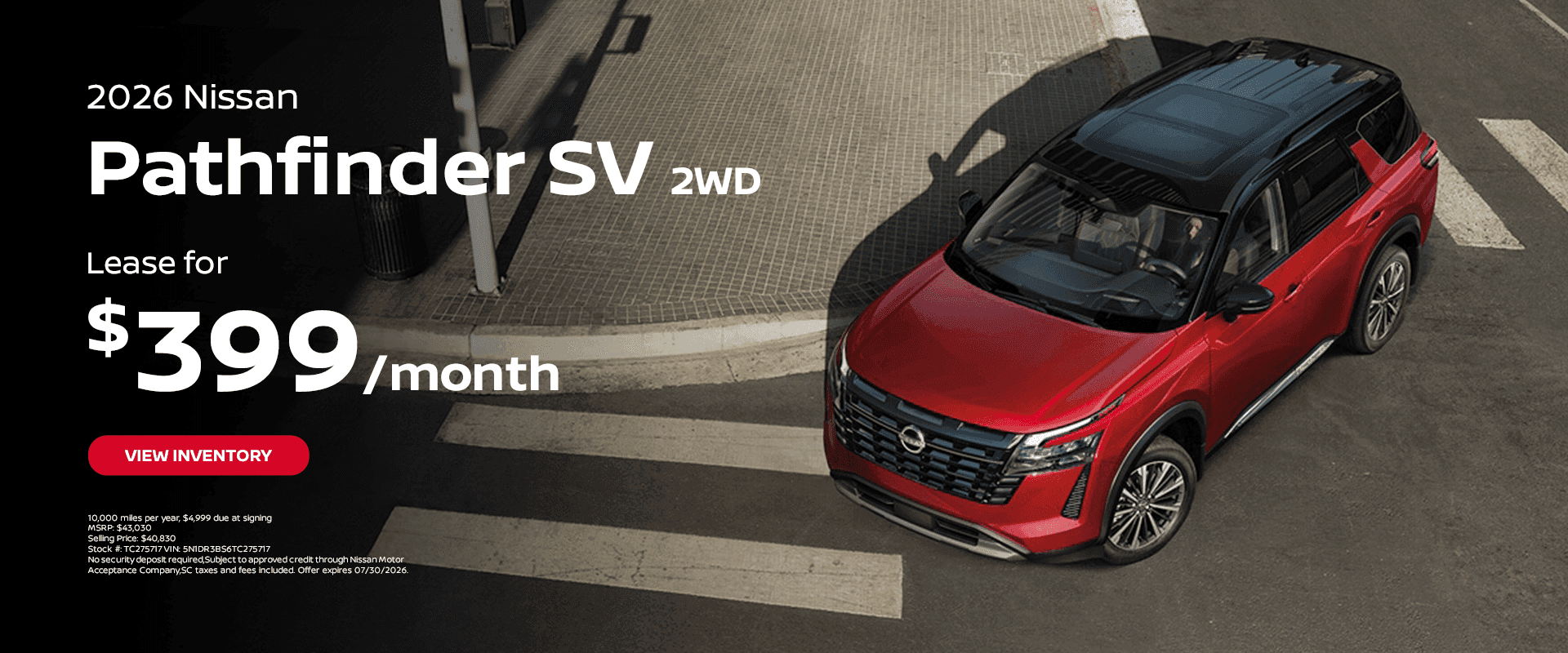 2026 Nissan Pathfinder SV