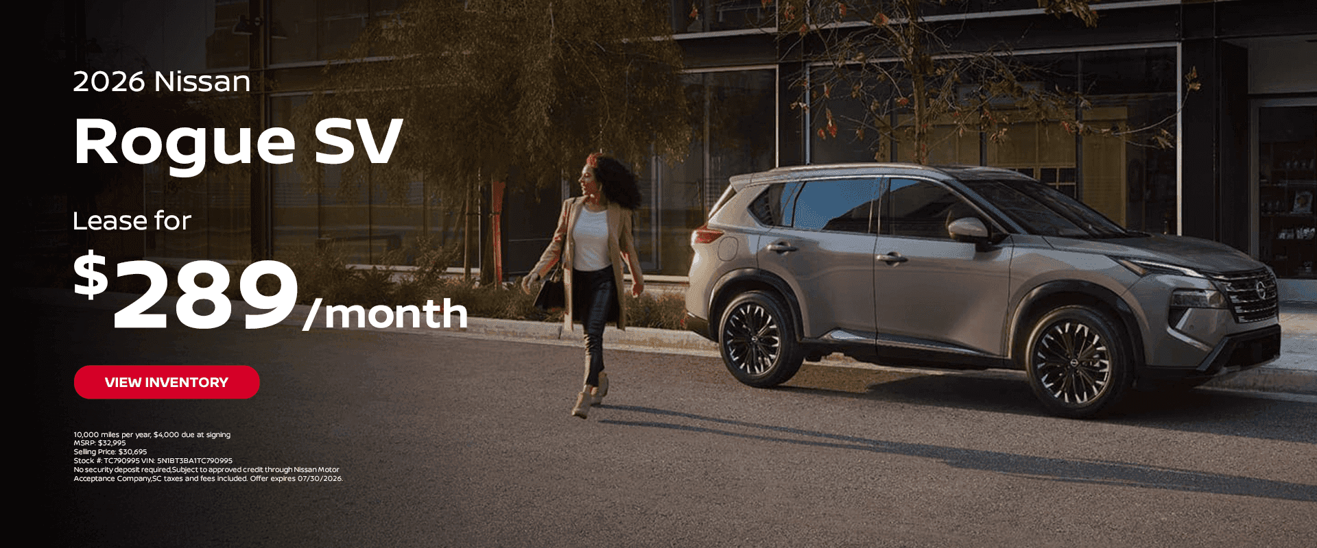 2026 Nissan Rogue SV Lease