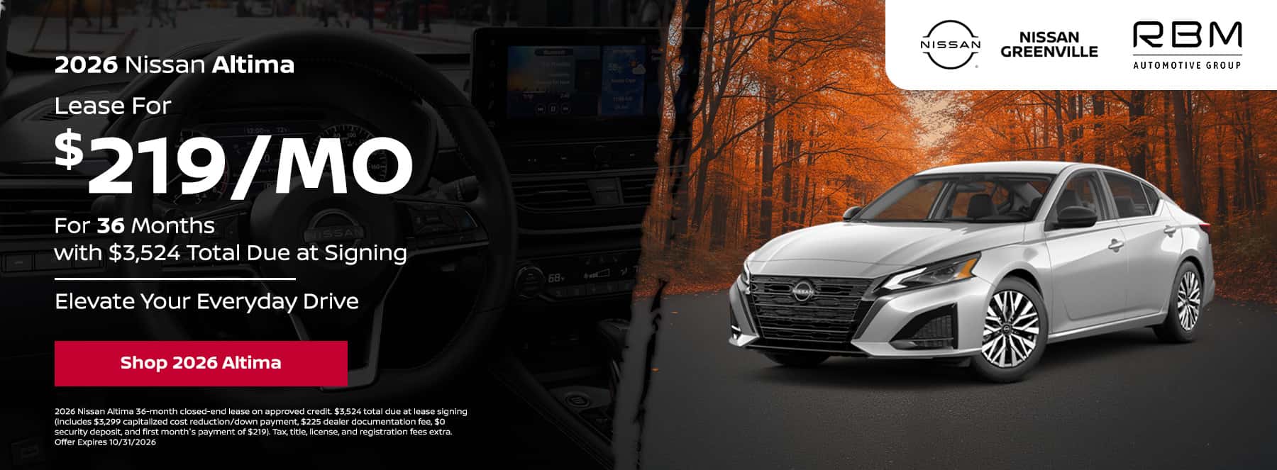 Nissan Altima Lease Offer