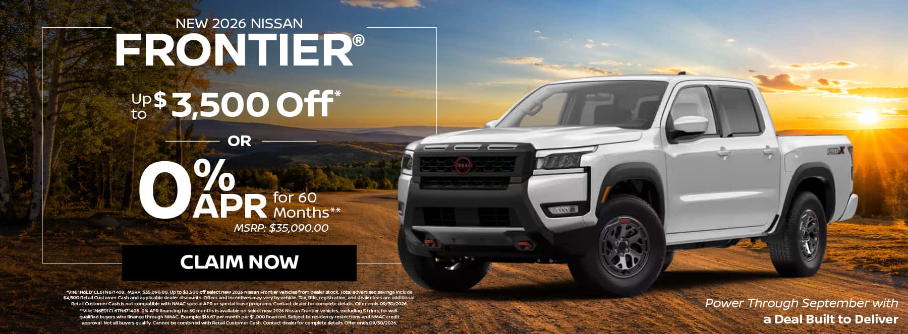 New 2026 Nissan Frontier®