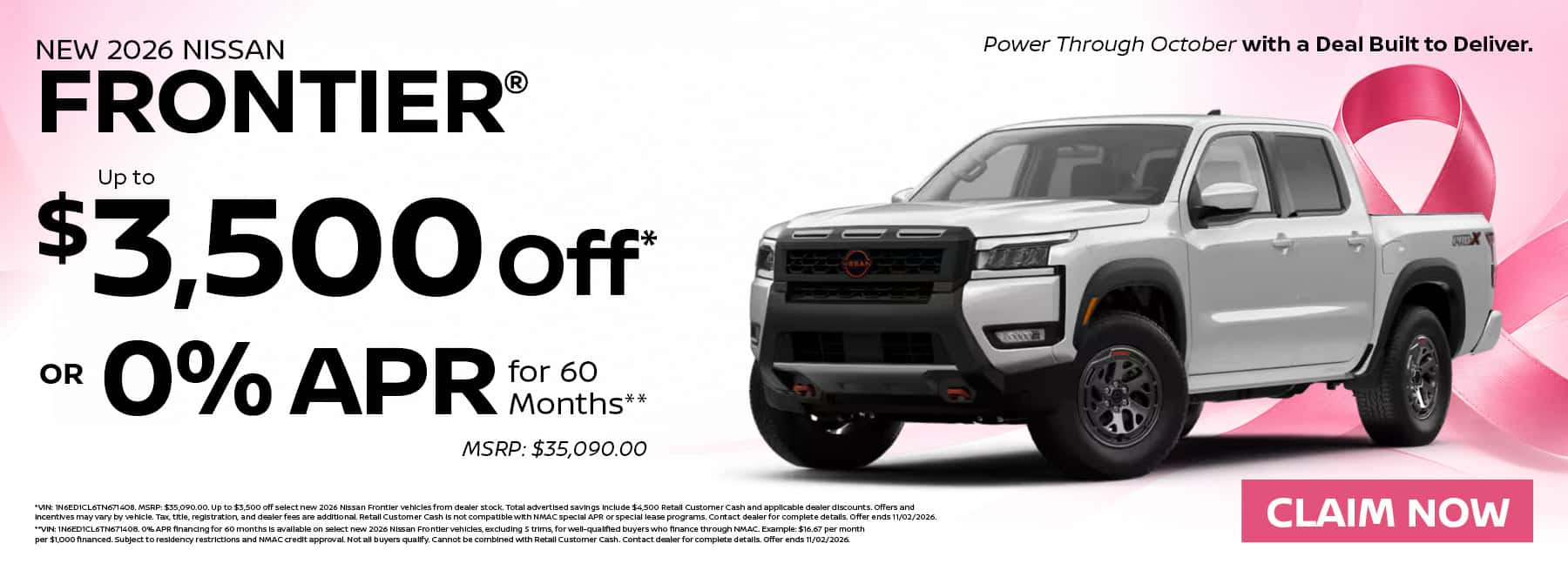 New 2026 Nissan Frontier®