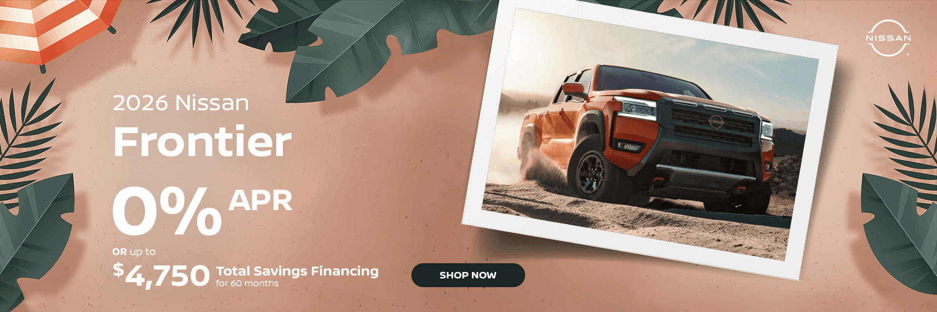 2026 Nissan FRONTIER 0% APR