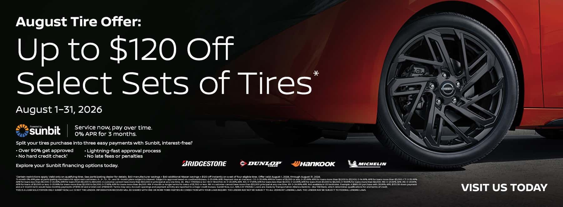 tire promo august