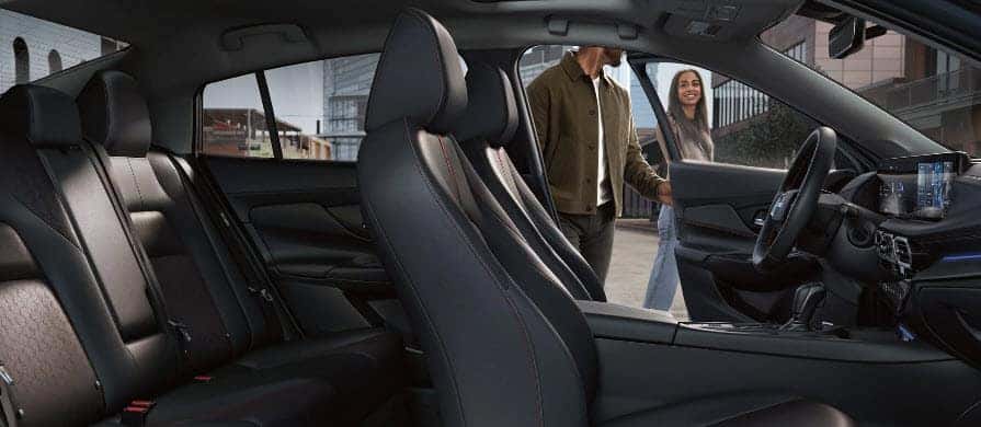 Interior layout of the 2026 Nissan Sentra highlighting comfort and space differences