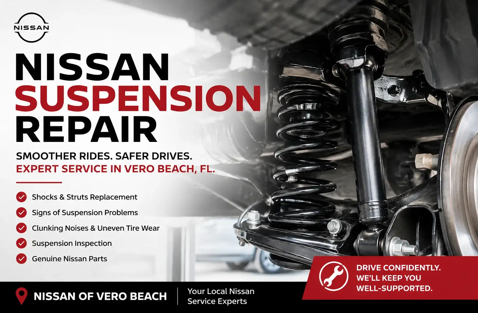 Nissan Suspension Repair in Vero Beach: Warning Signs, Causes, and When to Schedule Service