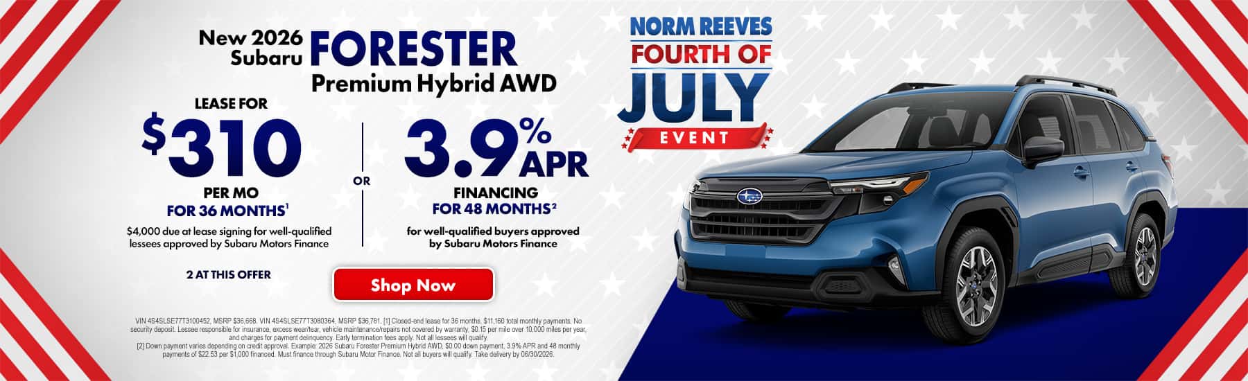 Norm_Reeves_Subaru_Incentive_Slide_1800x550_Forester_3104thofjulylogo