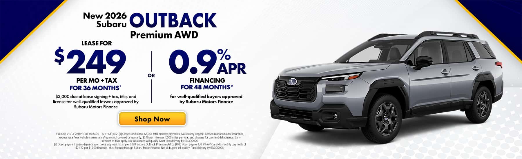 September Outback Offer
