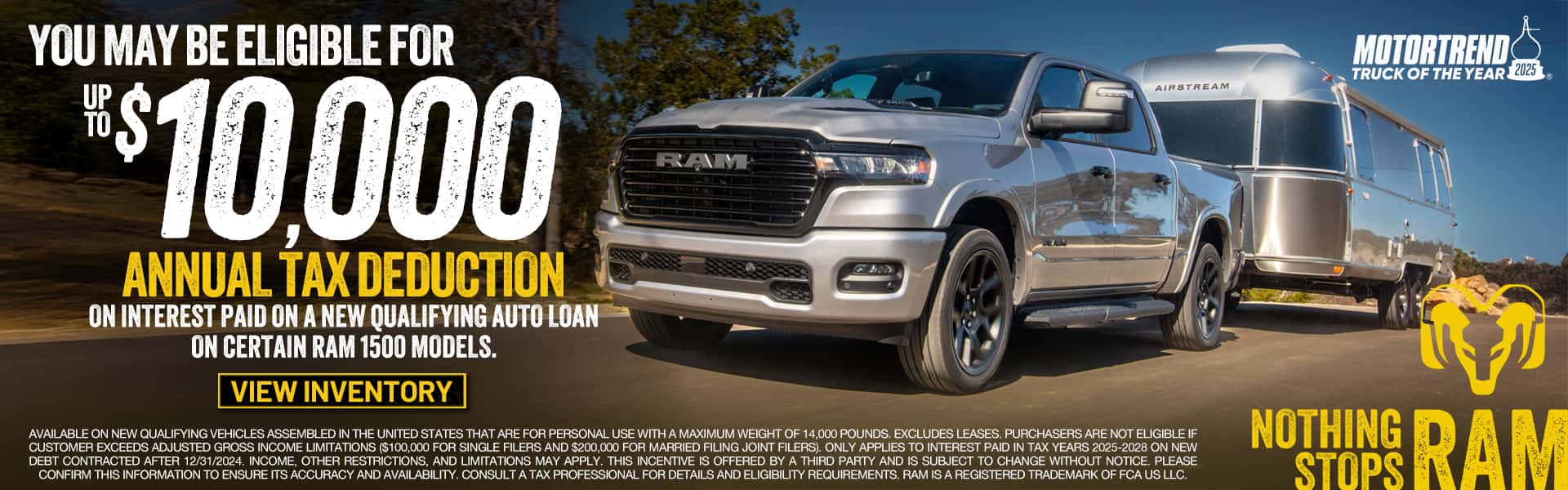 Ram-1500 up to $10,000 Tax Deduction