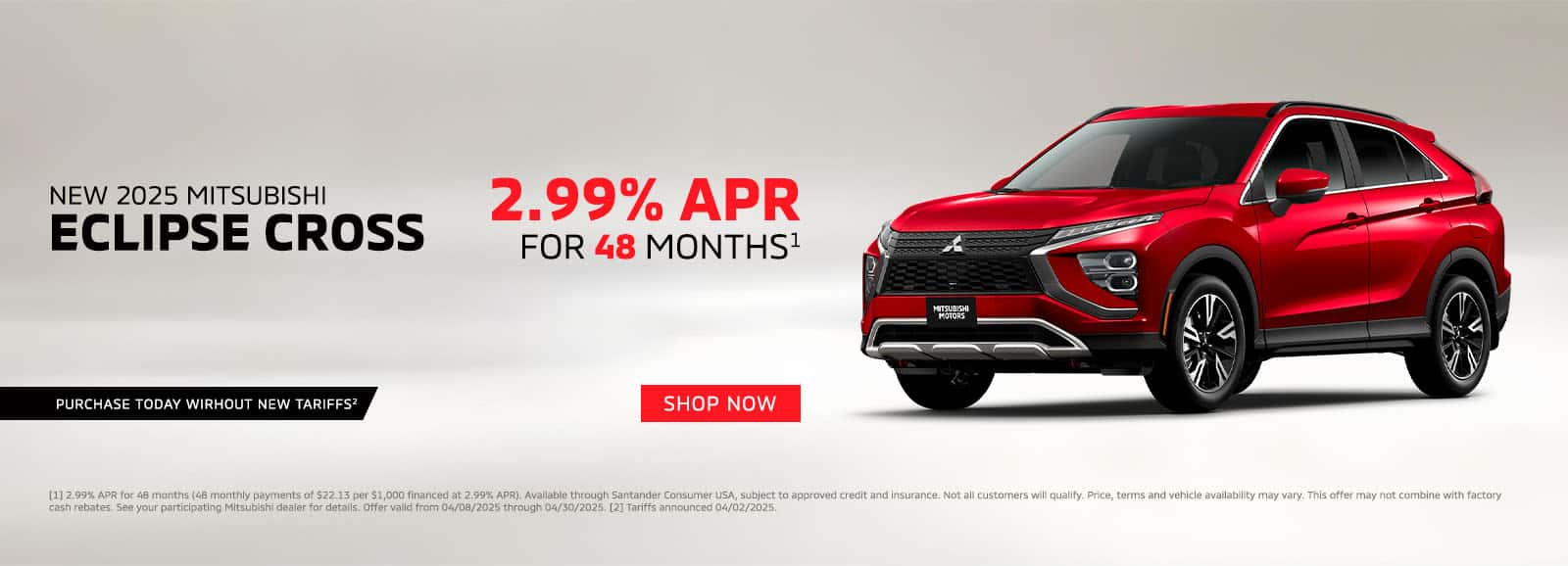 NEW 2025 MITSUBISHI ECLIPSE CROSS OFFER