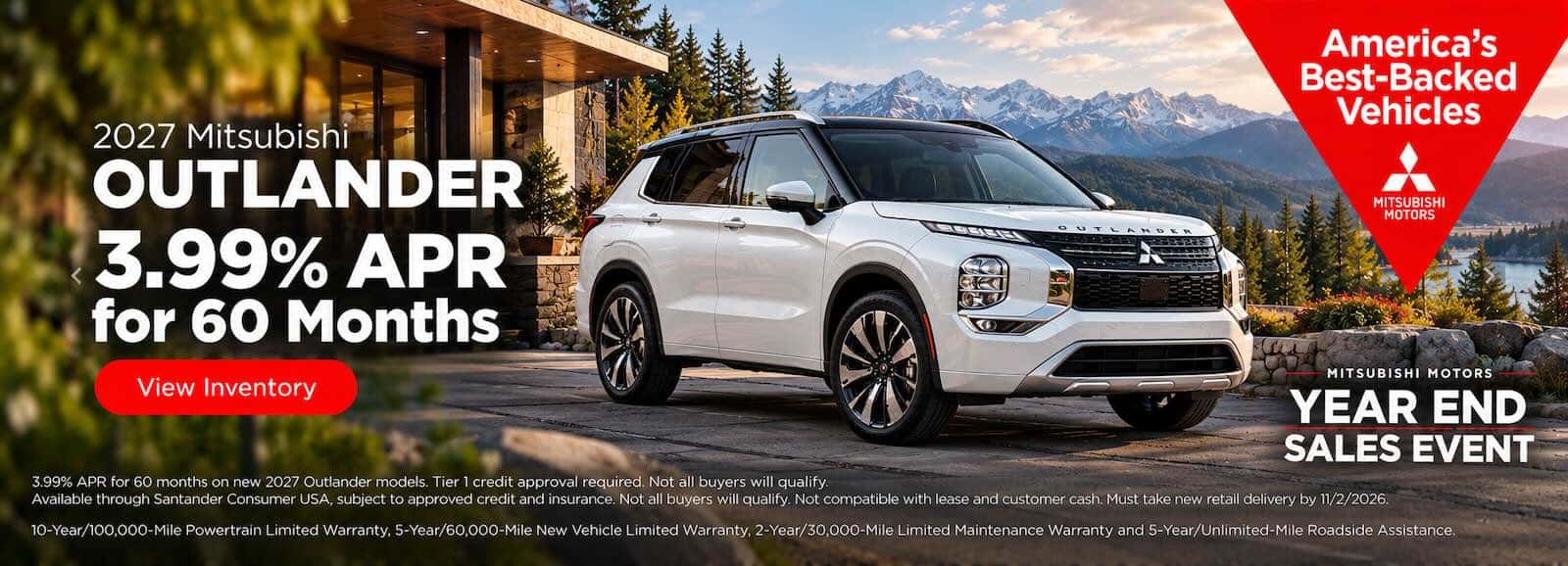 2027 Mitsubishi Outlander Year-End