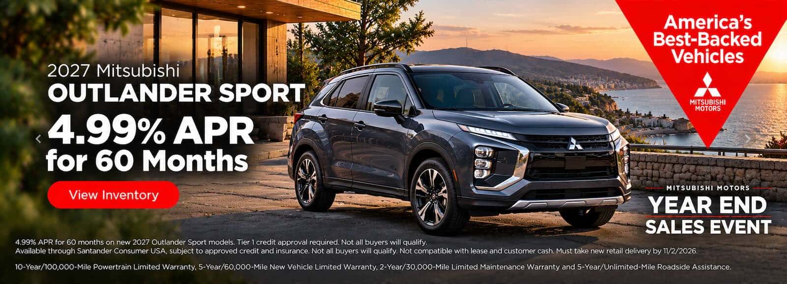2027 Outlander Sport Coastal Sales