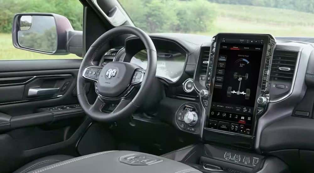 The gray dash in a 2026 Ram 1500 for sale.