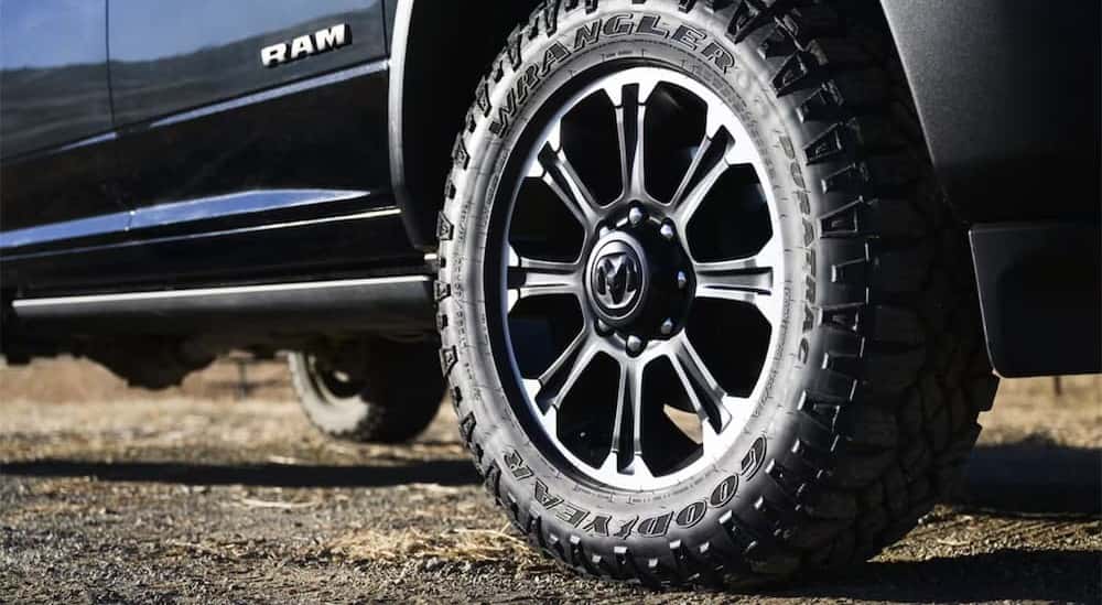Close-up of a wheel on a 2026 Ram 2500.
