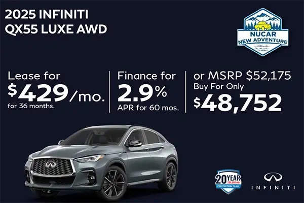 New 2025 INFINITI QX55 Luxe AWD