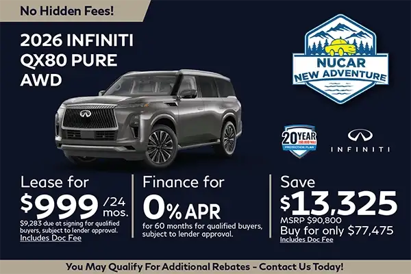 New 2026 Infiniti QX80 Pure AWD