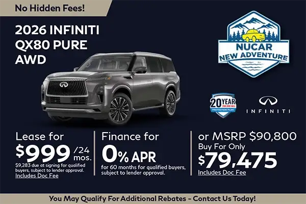 New 2026 Infiniti QX80 Pure AWD