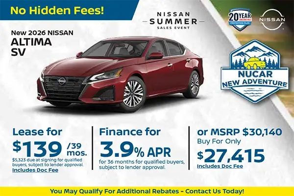 New 2026 Nissan Altima SV