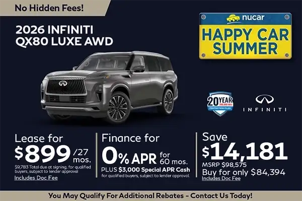 New 2026 Infiniti QX80 Luxe AWD