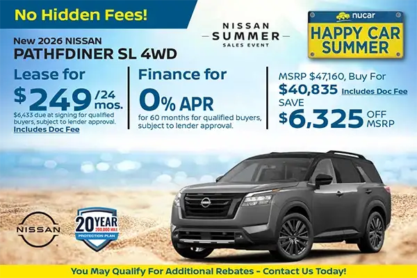 New 2026 Nissan Pathfinder SL 4WD