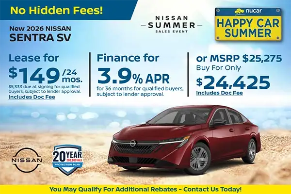 New 2026 Nissan Sentra SV