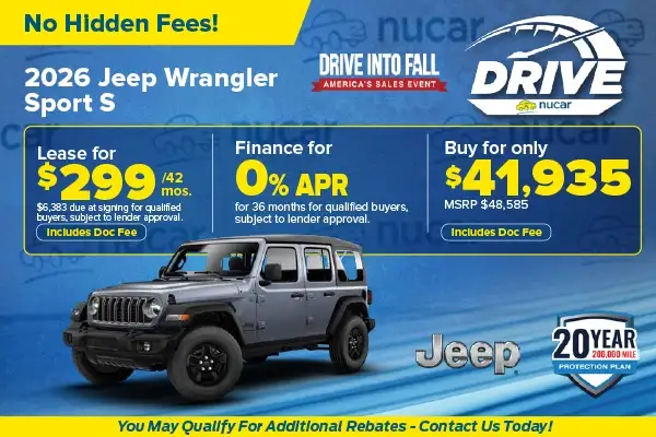 New 2026 Jeep Wrangler Sport S