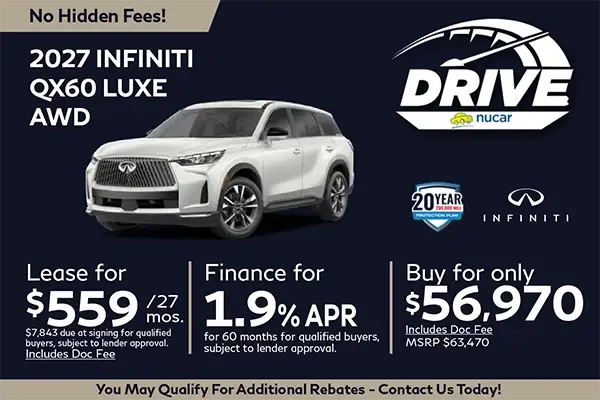 New 2027 Infiniti QX60 Luxe AWD