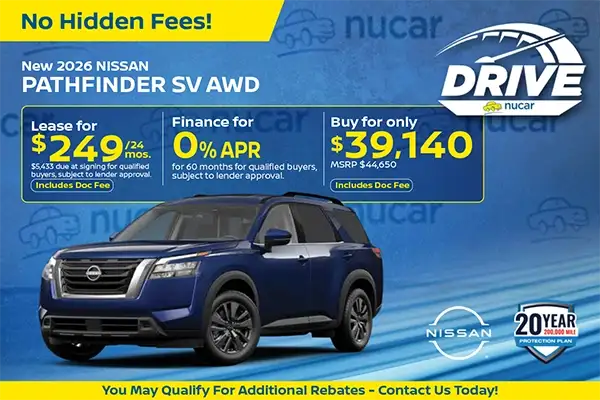 New 2026 Nissan Pathfinder SV AWD