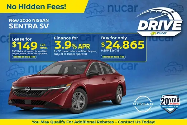 New 2026 Nissan Sentra SV