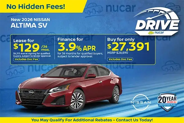 New 2026 Nissan Altima SV