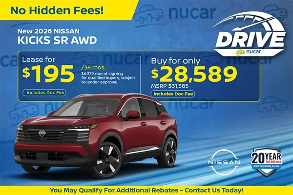 New 2026 Nissan Kicks SR AWD