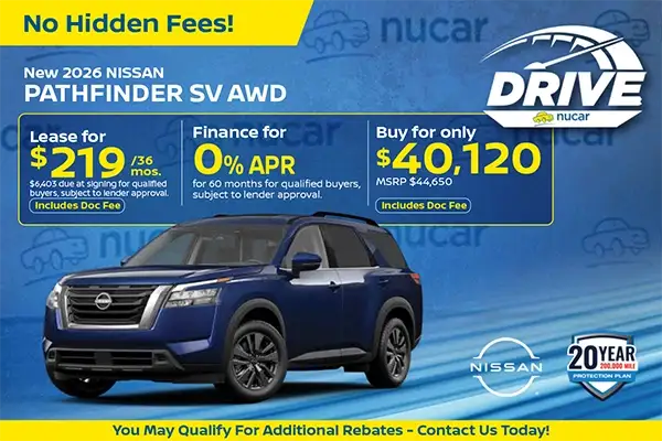 New 2026 Nissan Pathfinder SV AWD
