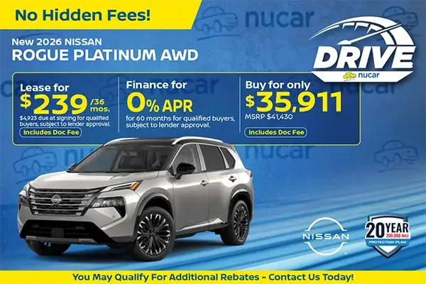 New 2026 Nissan Rogue Platinum AWD