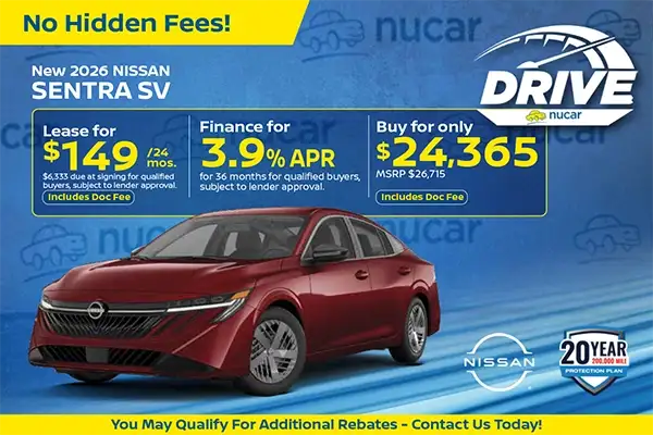 New 2026 Nissan Sentra SV