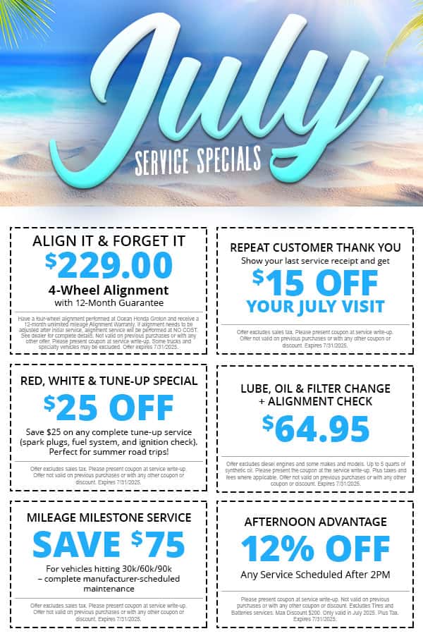July Service Specials