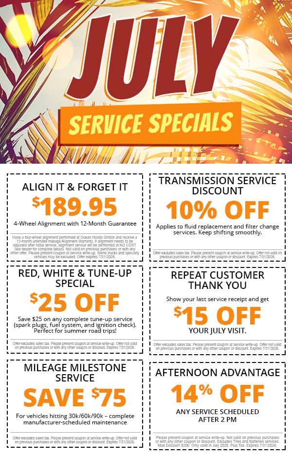 July Service Specials