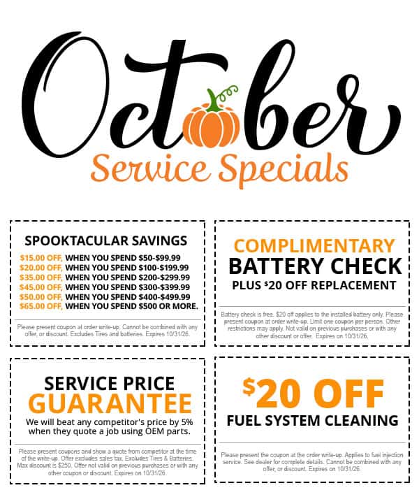 October Service Specials