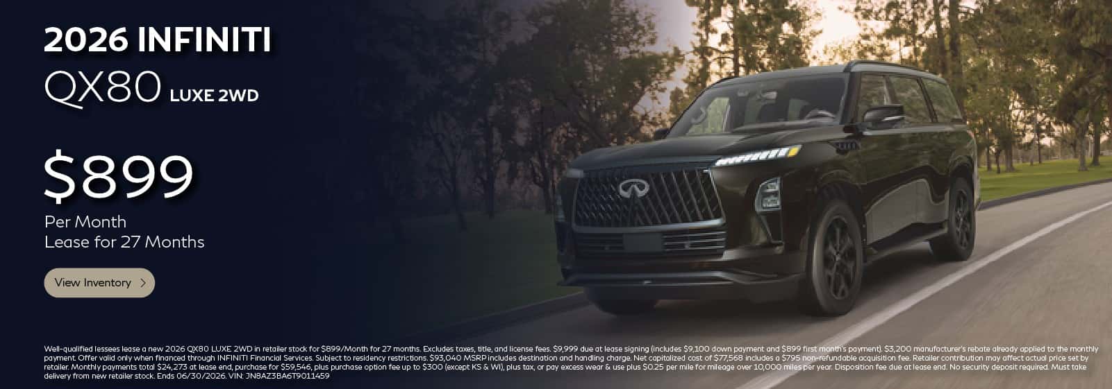 SD 2026 QX80 LUXE 2WD