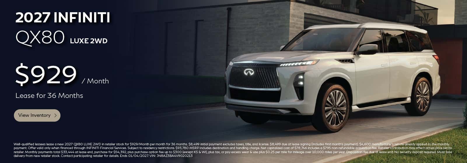 SD 2027 QX80 LUXE 2WD