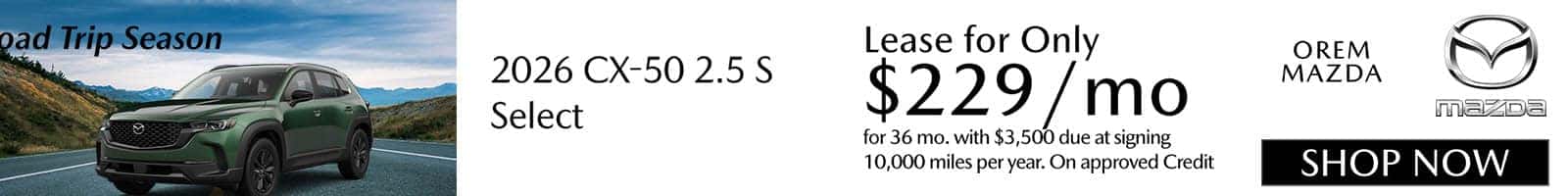 2026 CX-50 Lease