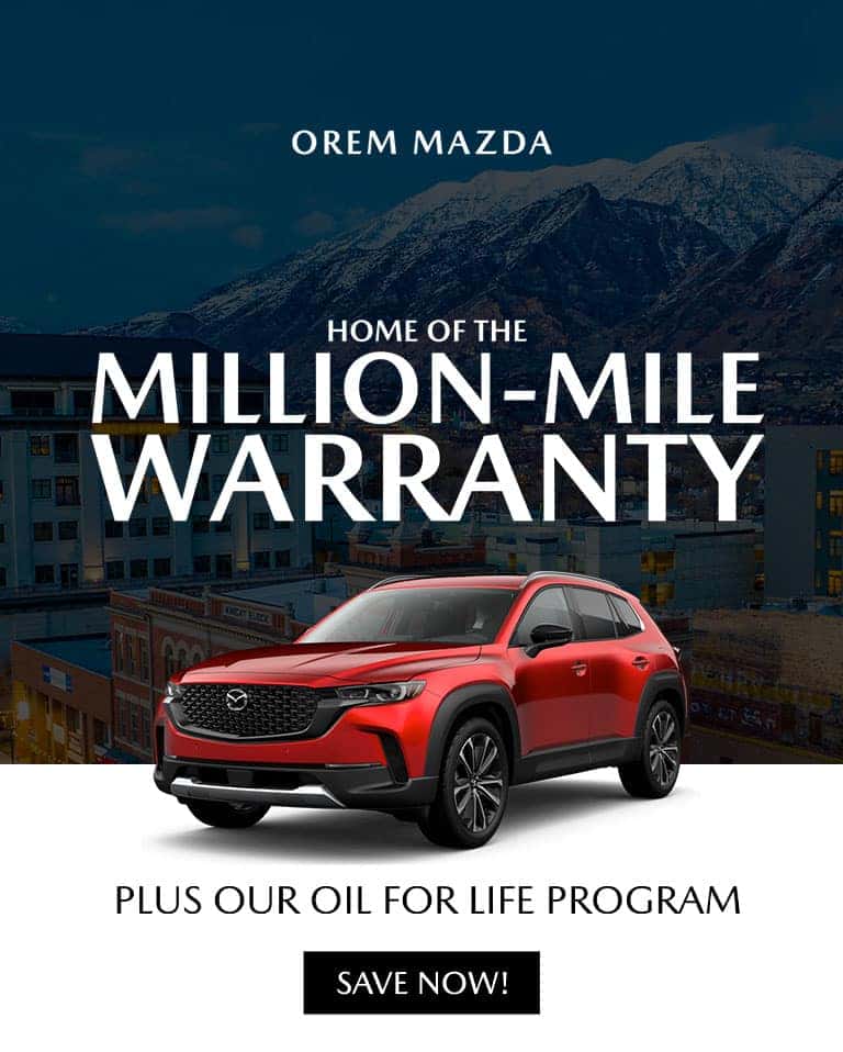 Orem Mazda Million Mile Warranty Hero Image