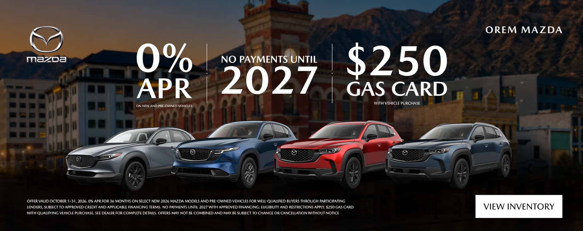 Orem-Mazda—October-2026—Banners—Triple-Offer—1920X760